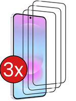 BTH BTH Samsung Galaxy A37 Screenprotector Glas Full Cover - 3 PACK