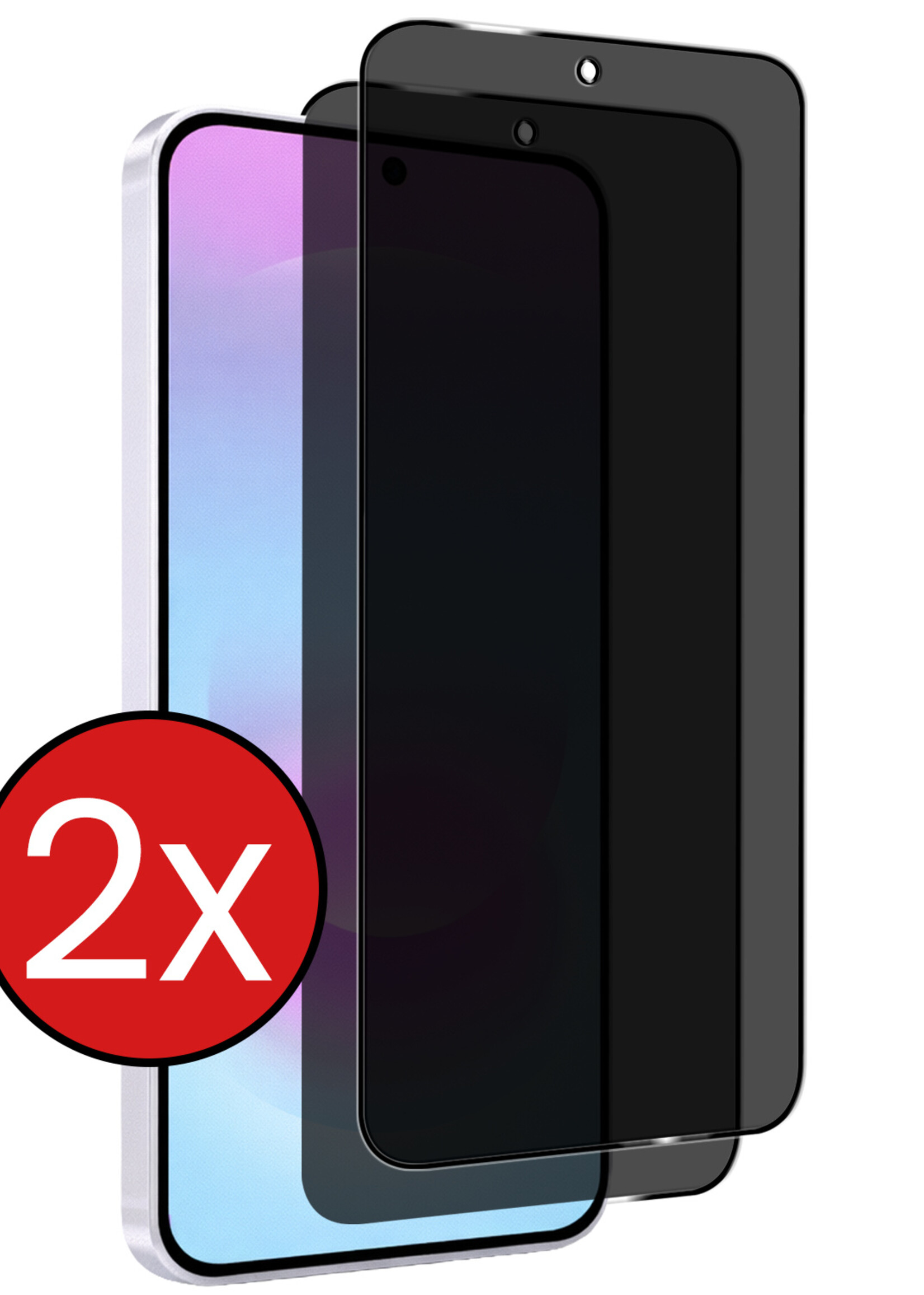 BTH BTH Samsung Galaxy A37 Screenprotector Glas Privacy - 2 PACK