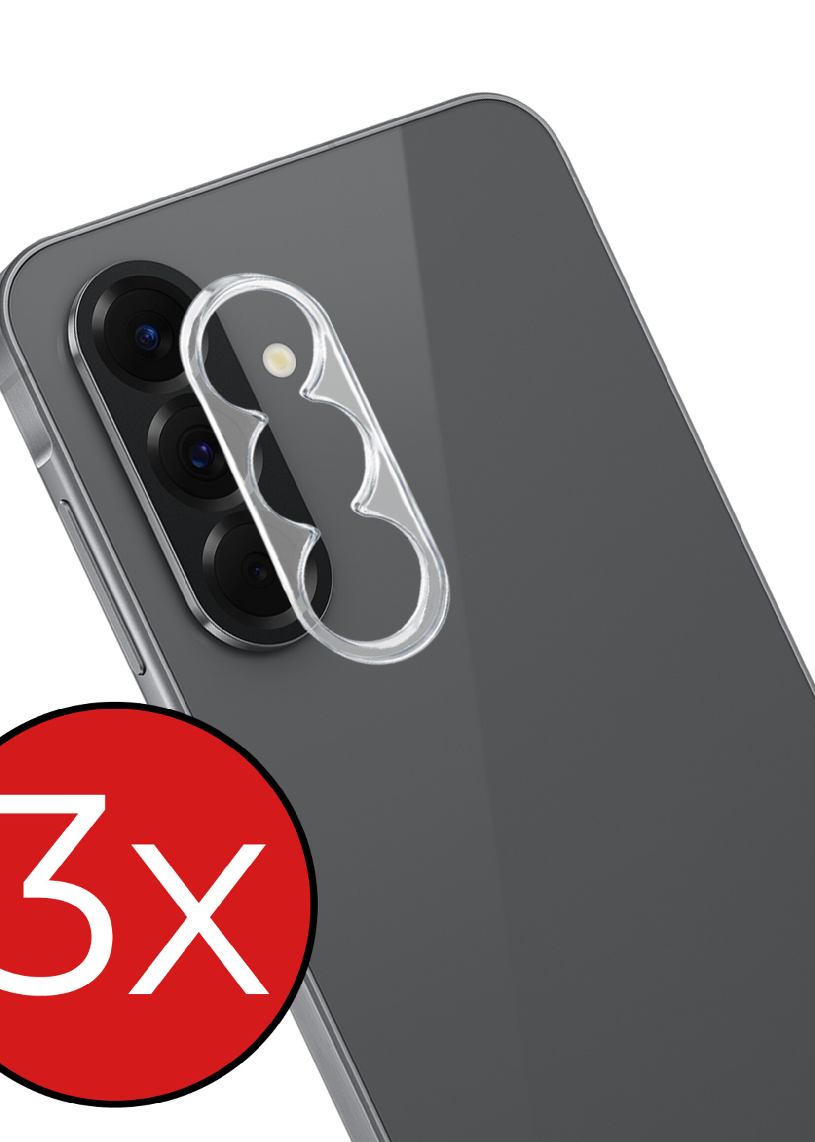 BTH BTH Samsung Galaxy A37 Camera Screenprotector - 3 PACK