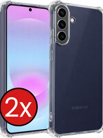 BTH BTH Samsung Galaxy A37 Hoesje Shockproof - Transparant - 2 PACK