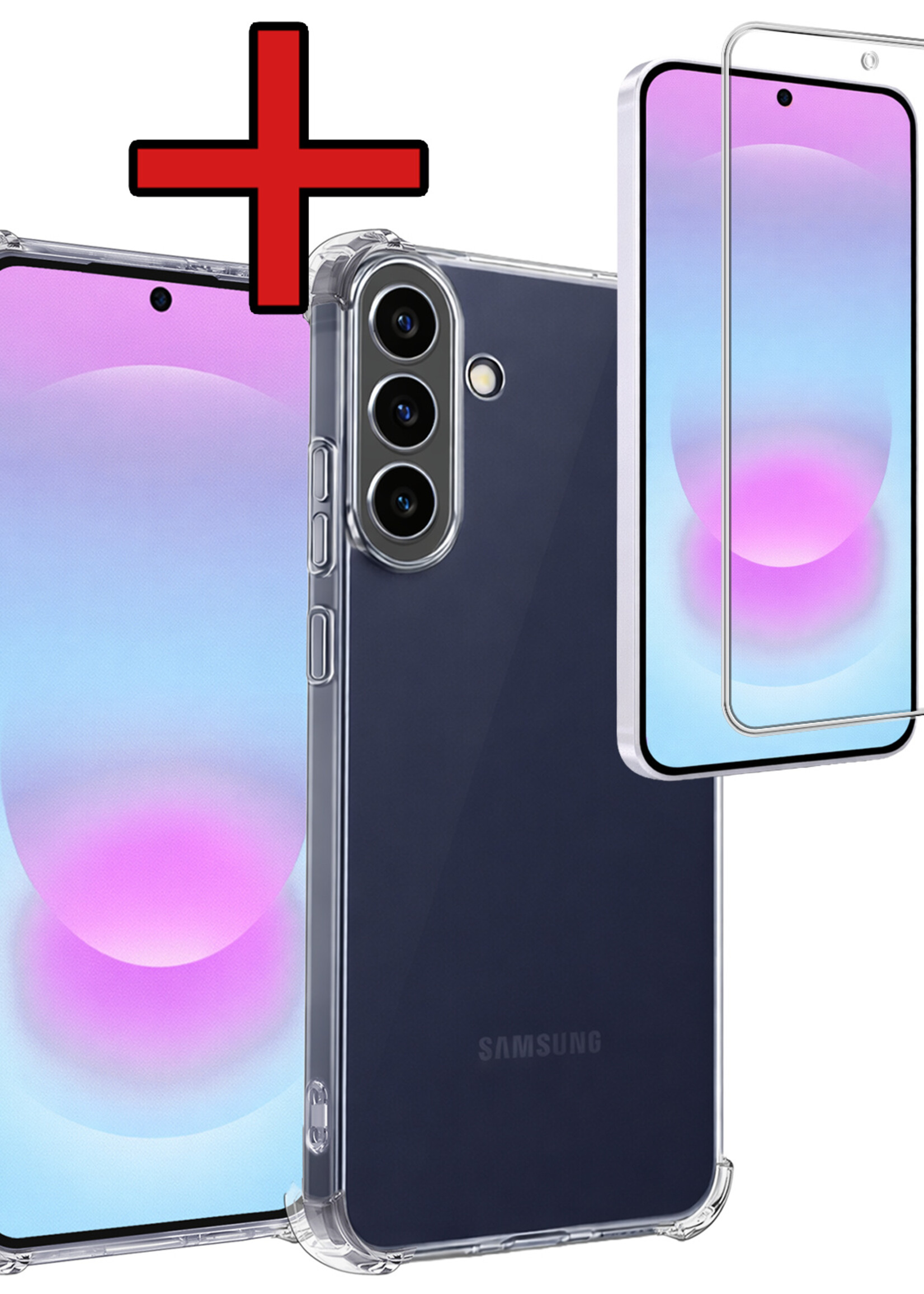 BTH BTH Samsung Galaxy A37 Hoesje Shockproof Met Screenprotector