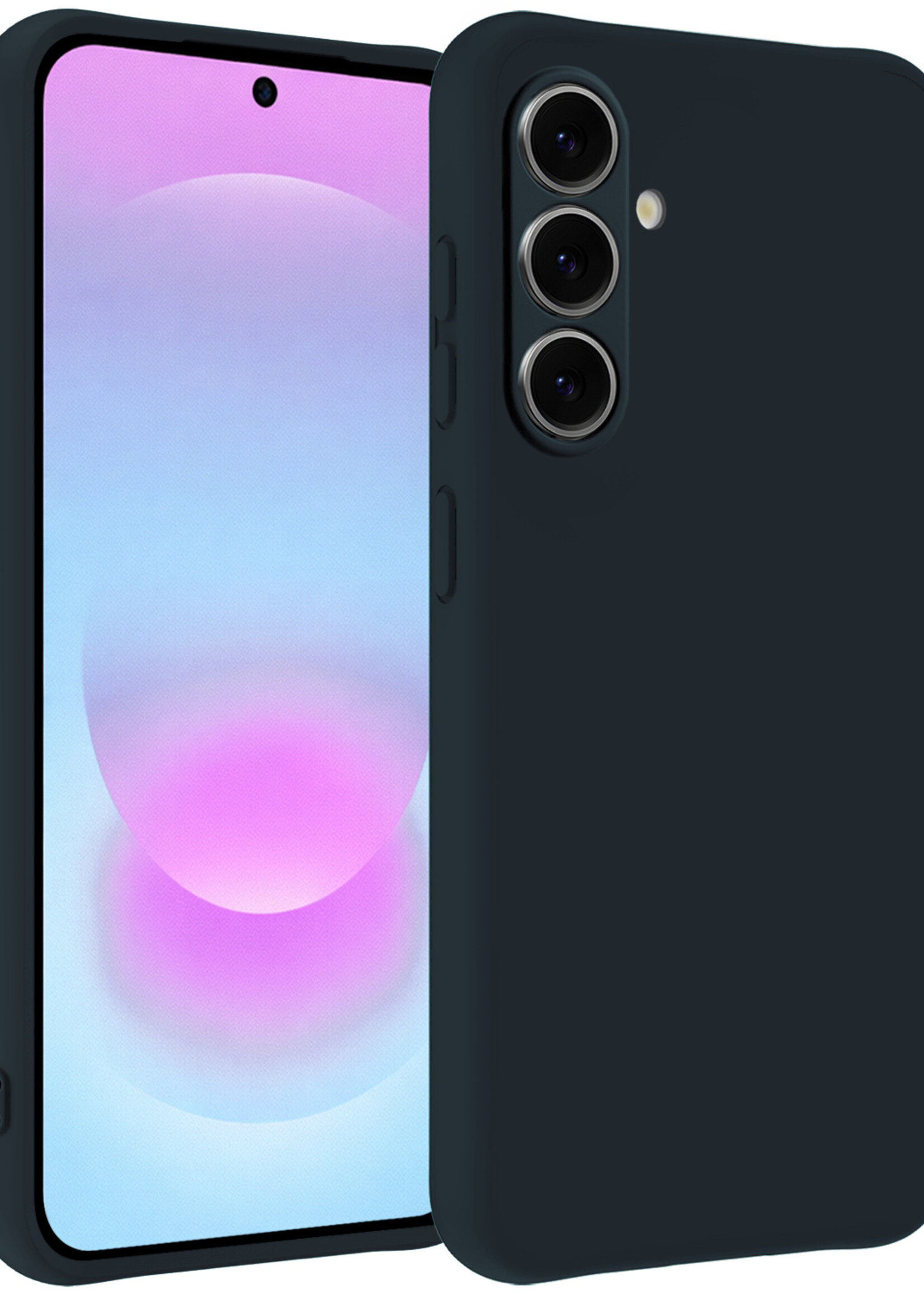 BTH BTH Samsung Galaxy A37 Hoesje Siliconen - Donkerblauw