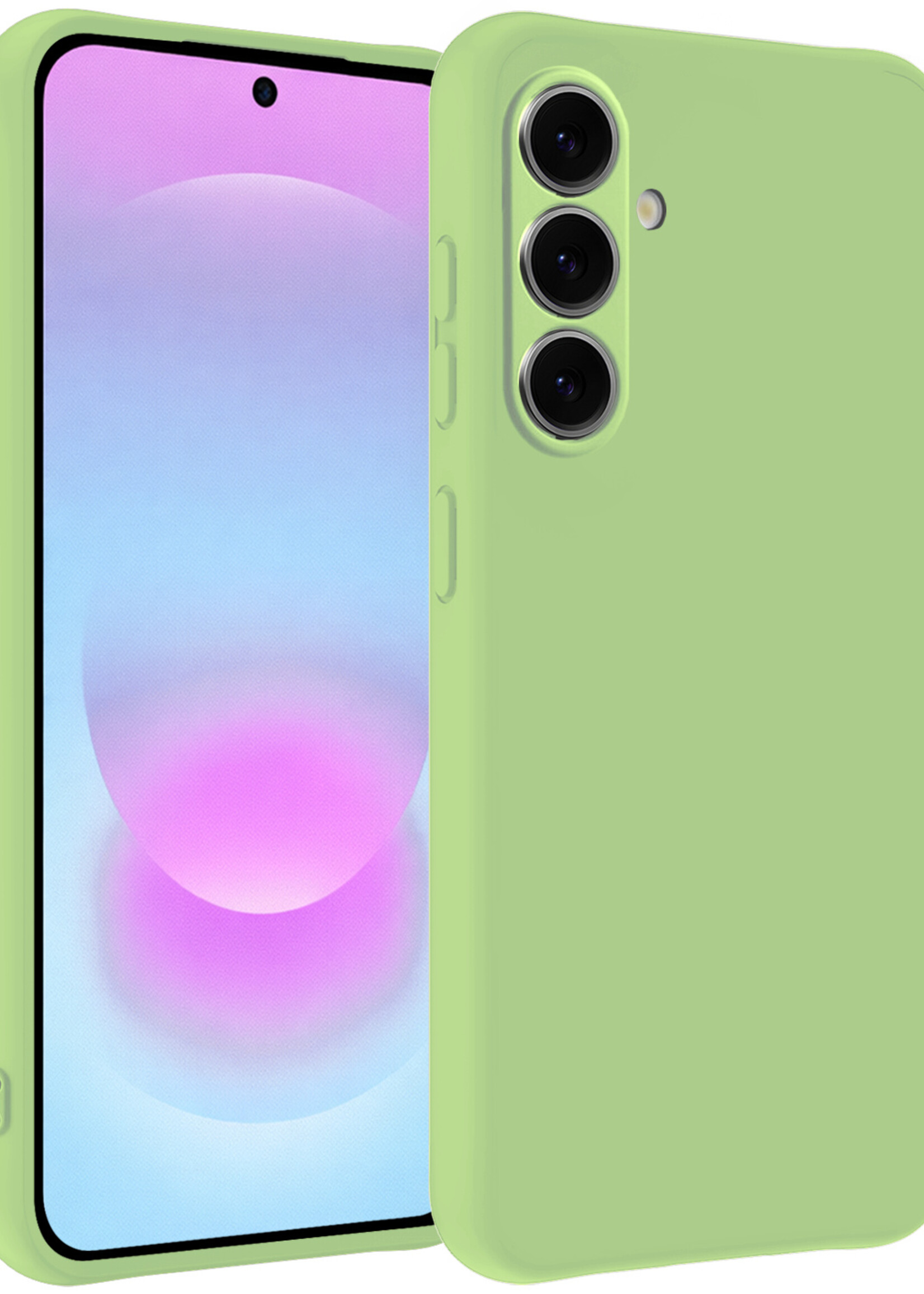 BTH BTH Samsung Galaxy A37 Hoesje Siliconen - Groen