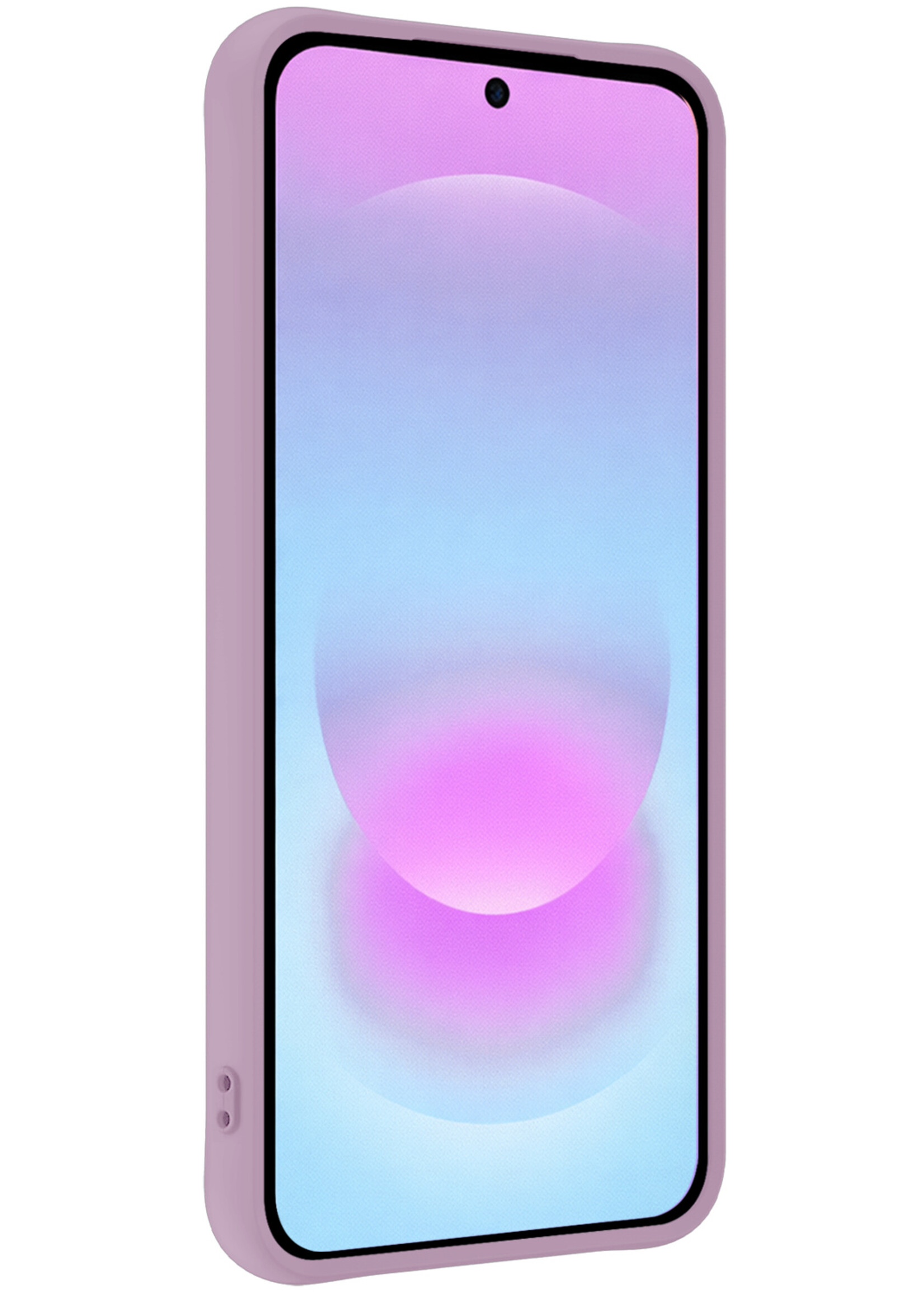 BTH BTH Samsung Galaxy A37 Hoesje Siliconen - Lila