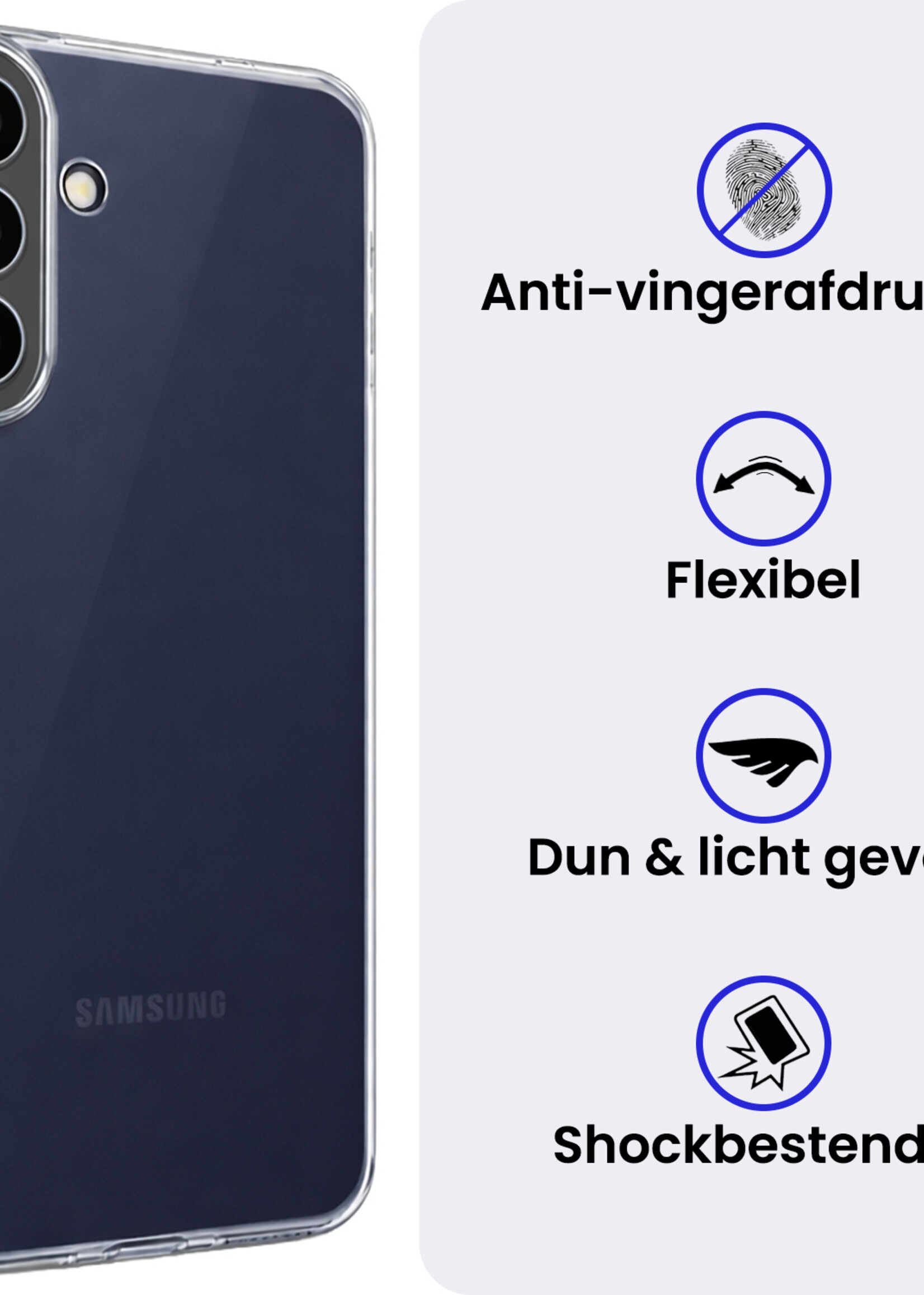 BTH BTH Samsung Galaxy A37 Hoesje Siliconen - Transparant