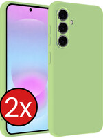 BTH BTH Samsung Galaxy A37 Hoesje Siliconen - Groen - 2 PACK