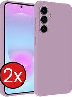 BTH BTH Samsung Galaxy A37 Hoesje Siliconen - Lila - 2 PACK