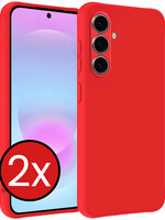 BTH BTH Samsung Galaxy A37 Hoesje Siliconen - Rood - 2 PACK