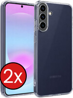 BTH BTH Samsung Galaxy A37 Hoesje Siliconen - Transparant - 2 PACK