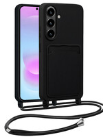 BTH BTH Samsung Galaxy A37 Hoesje Pashouder met Koord - Zwart