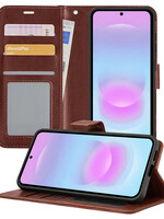 BTH BTH Samsung Galaxy A37 Hoesje Bookcase - Bruin