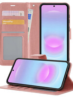 BTH BTH Samsung Galaxy A37 Hoesje Bookcase - Rose Goud