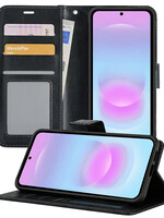 BTH BTH Samsung Galaxy A37 Hoesje Bookcase - Zwart