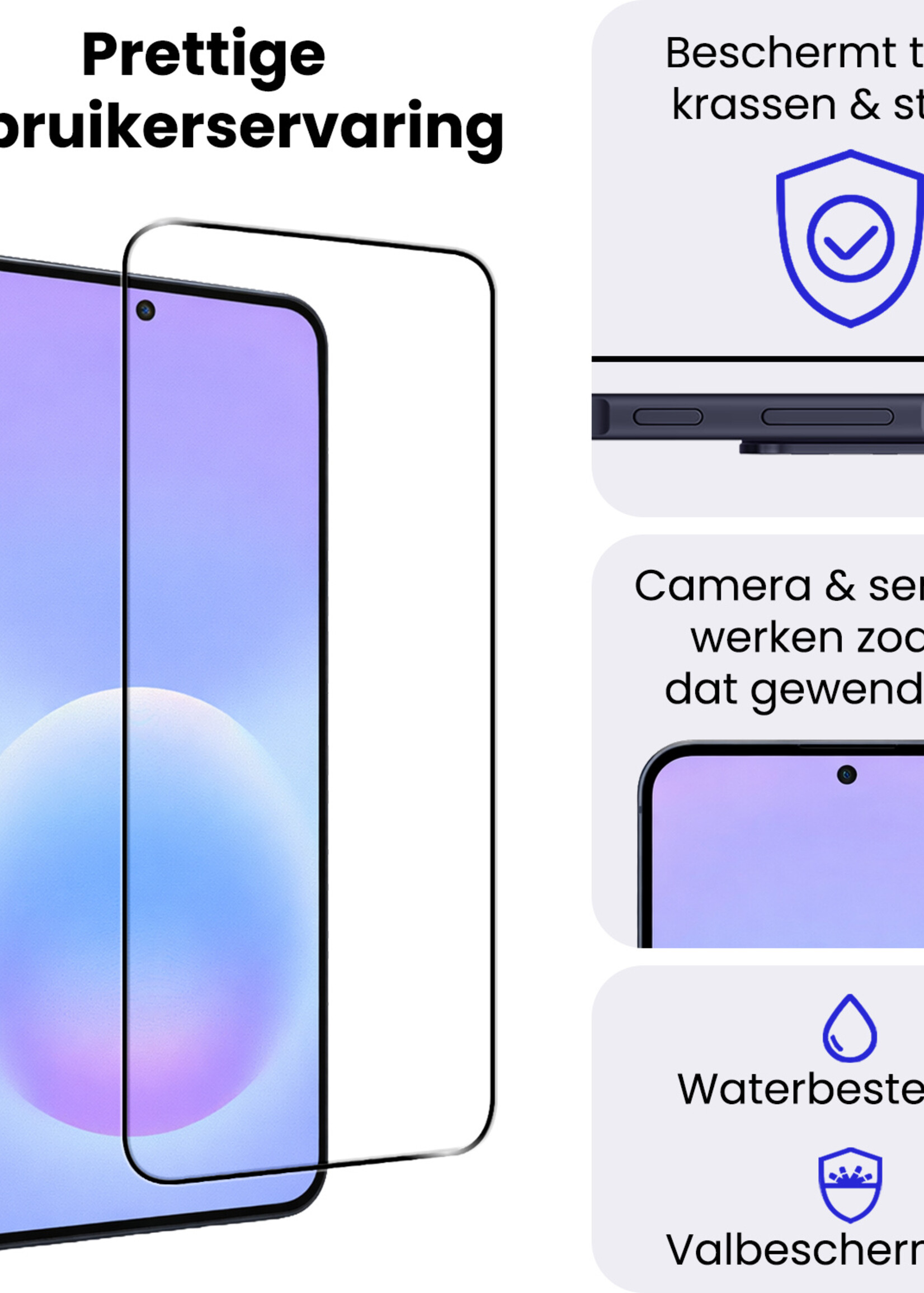 BTH BTH Samsung Galaxy A57 Screenprotector Glas Full Cover