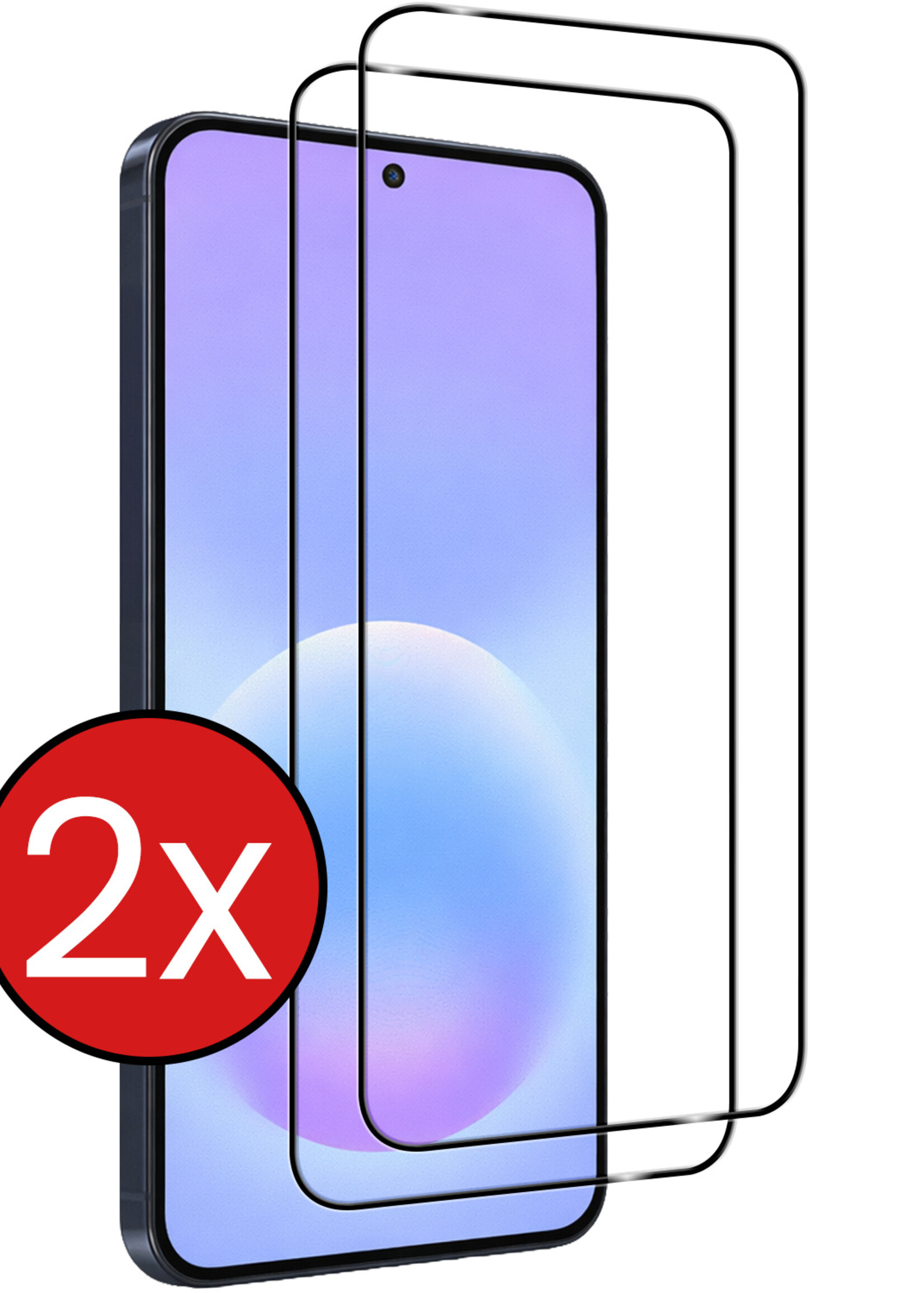 BTH BTH Samsung Galaxy A57 Screenprotector Glas Full Cover - 2 PACK