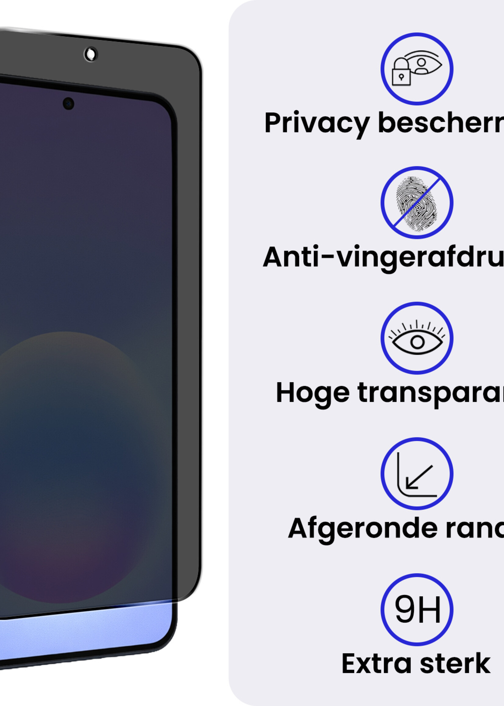 BTH BTH Samsung Galaxy A57 Screenprotector Glas Privacy - 2 PACK
