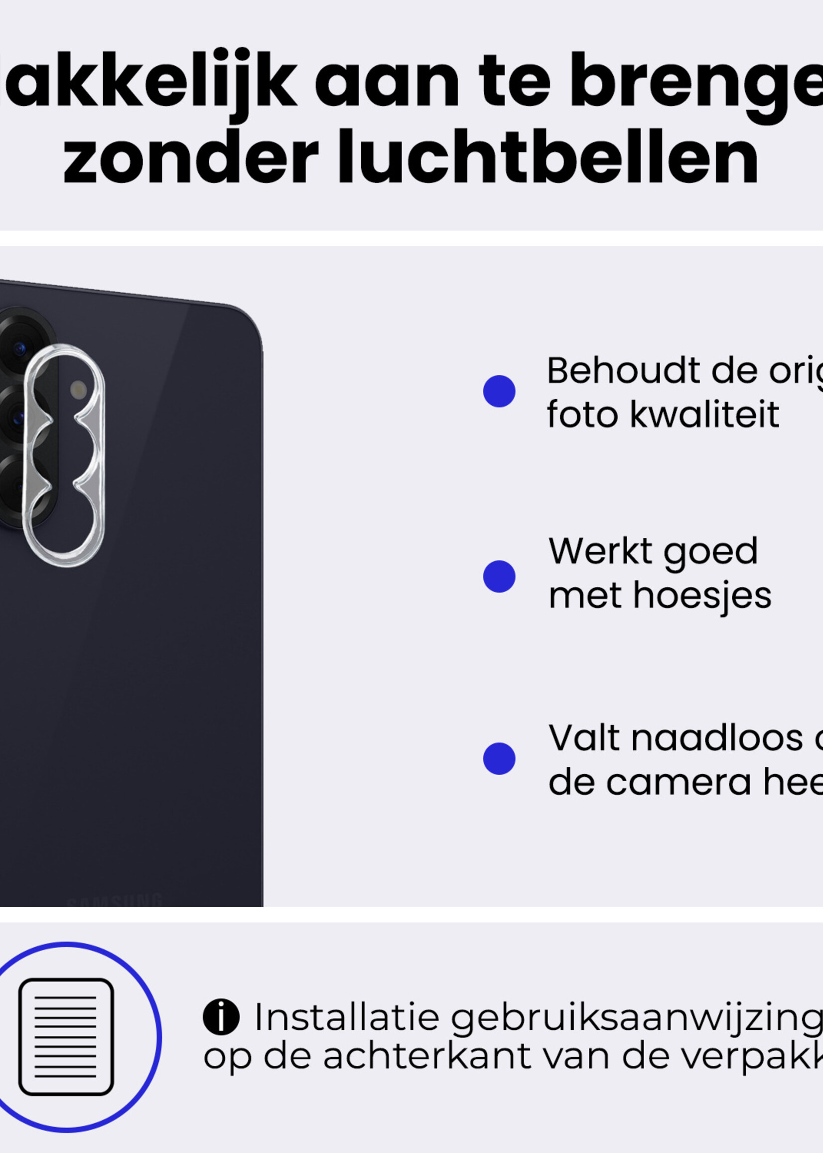 BTH BTH Samsung Galaxy A57 Camera Screenprotector - 2 PACK