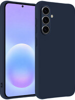 BTH BTH Samsung Galaxy A57 Hoesje Siliconen - Donkerblauw