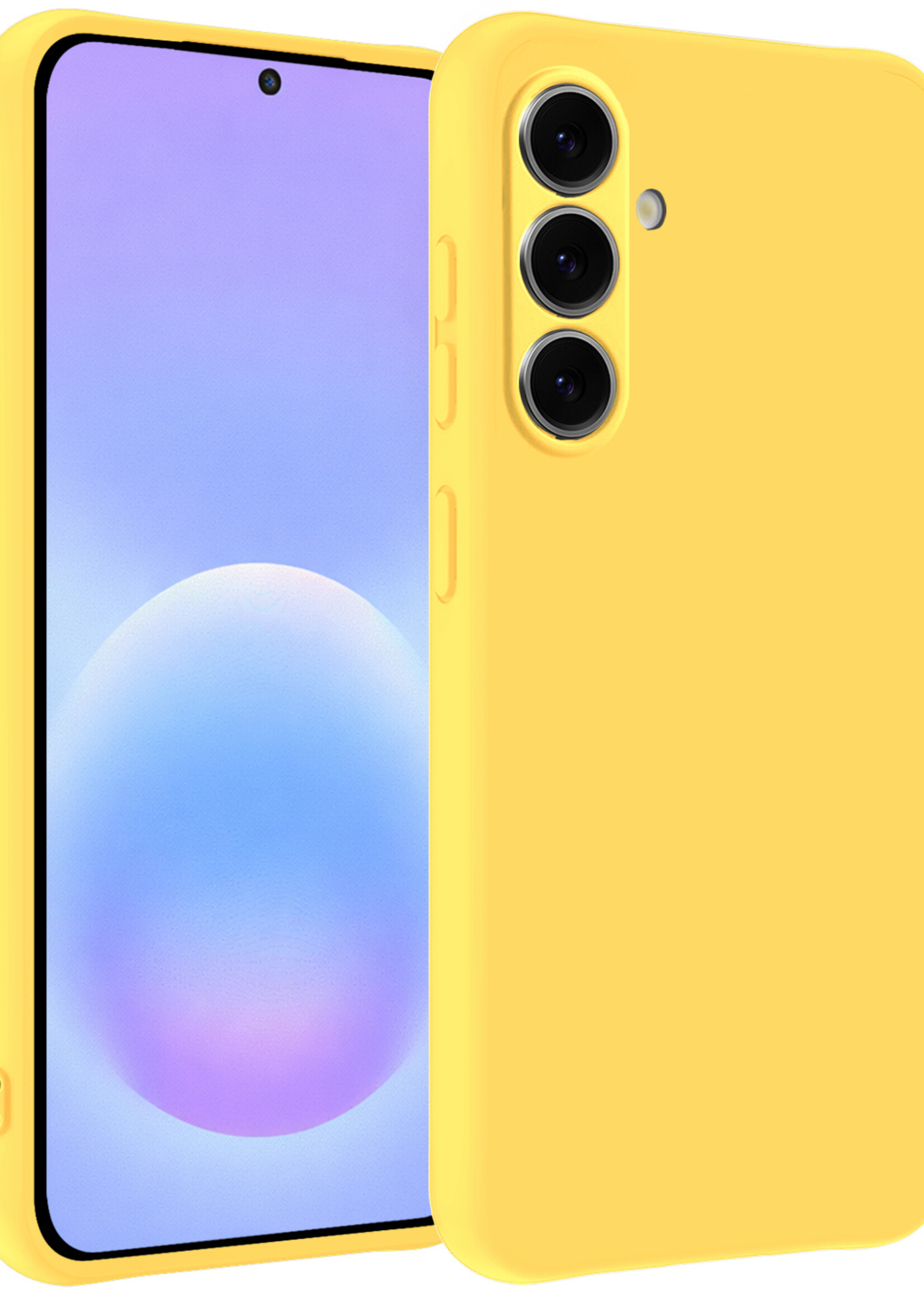 BTH BTH Samsung Galaxy A57 Hoesje Siliconen - Geel