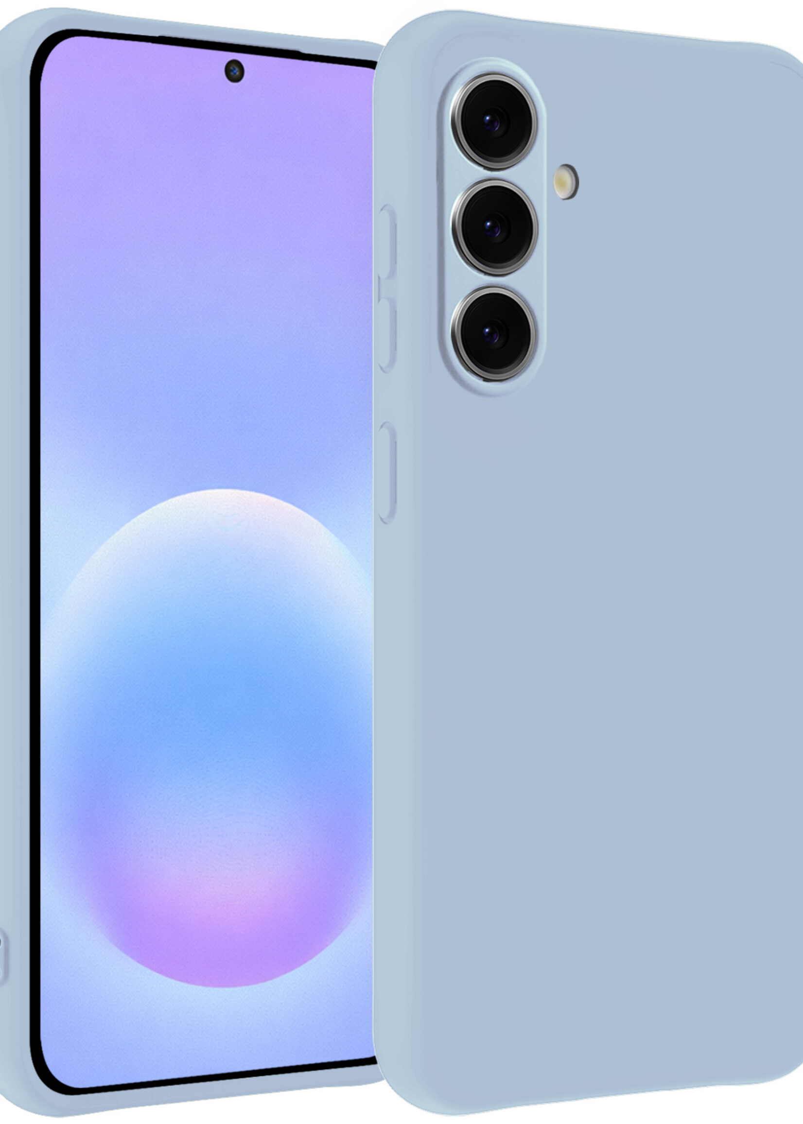 BTH BTH Samsung Galaxy A57 Hoesje Siliconen - Lichtblauw