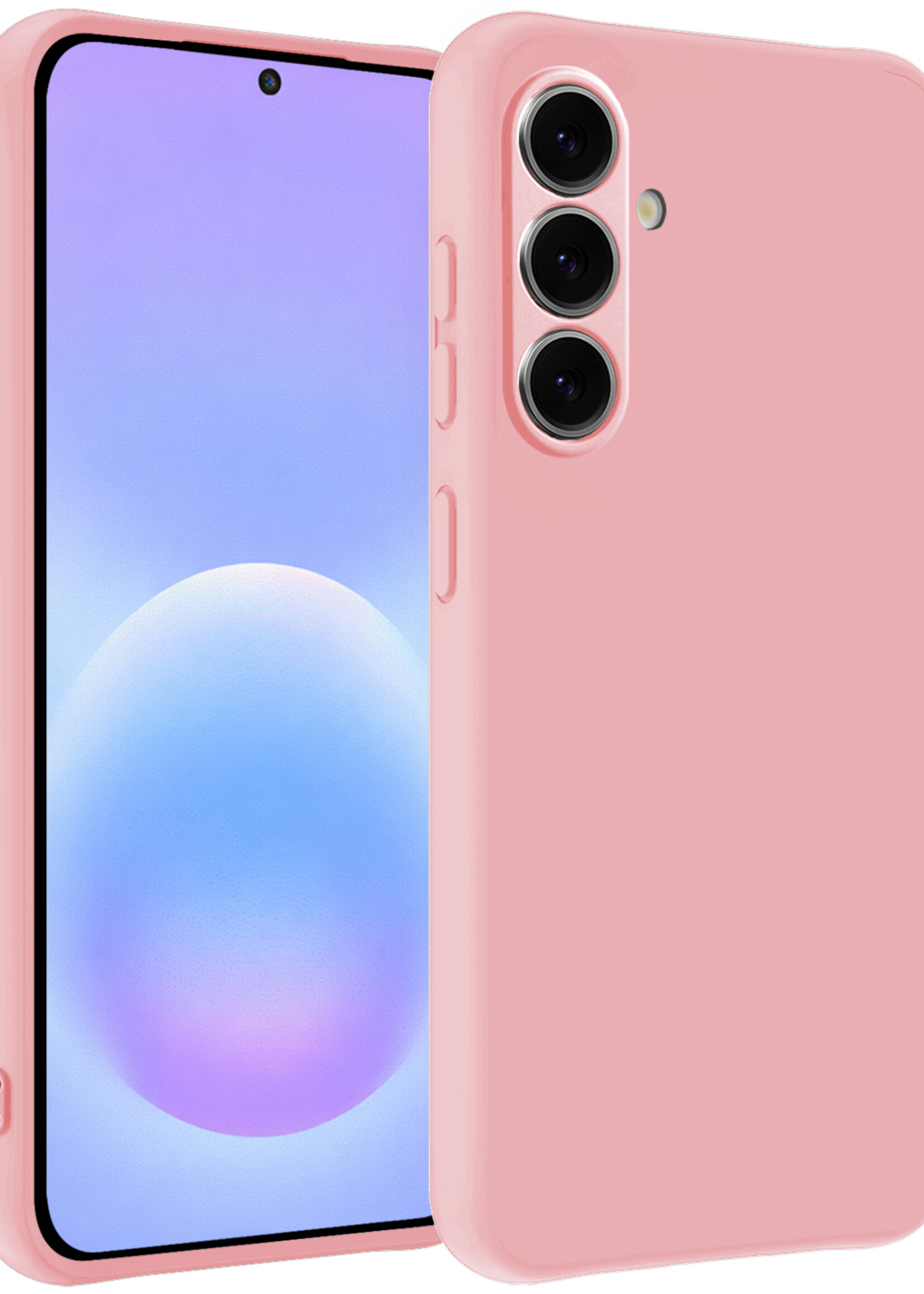 BTH BTH Samsung Galaxy A57 Hoesje Siliconen - Lichtroze