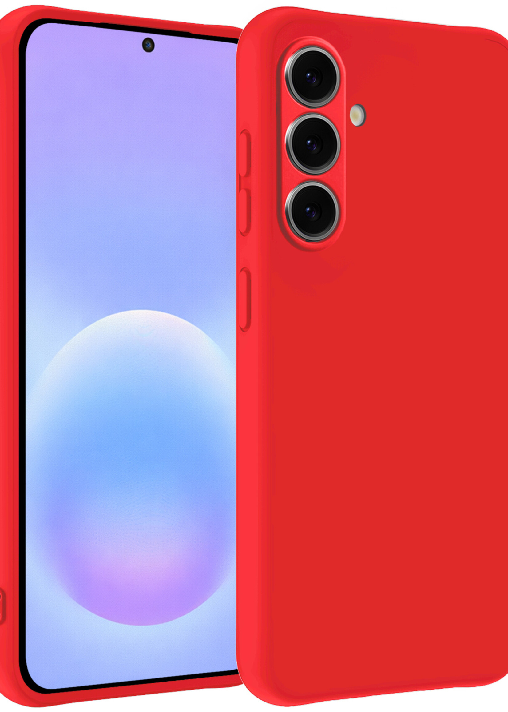 BTH BTH Samsung Galaxy A57 Hoesje Siliconen - Rood