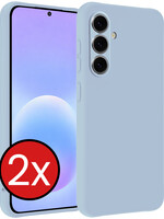 BTH BTH Samsung Galaxy A57 Hoesje Siliconen - Lichtblauw - 2 PACK