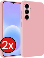 BTH BTH Samsung Galaxy A57 Hoesje Siliconen - Lichtroze - 2 PACK