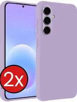 BTH BTH Samsung Galaxy A57 Hoesje Siliconen - Lila - 2 PACK