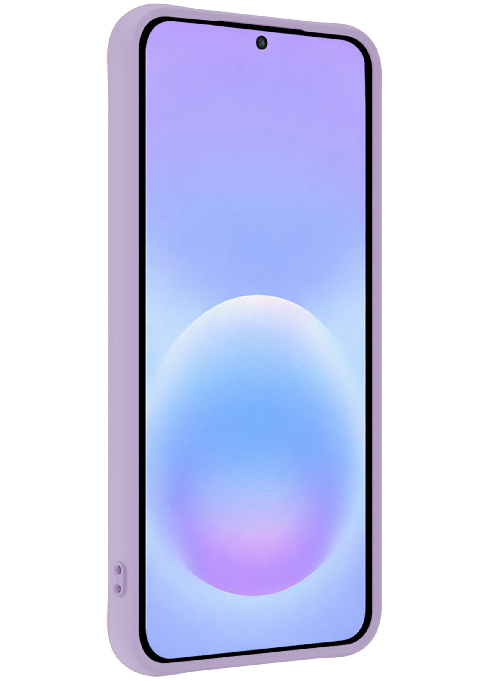 BTH BTH Samsung Galaxy A57 Hoesje Siliconen - Lila - 2 PACK