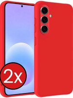 BTH BTH Samsung Galaxy A57 Hoesje Siliconen - Rood - 2 PACK