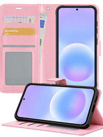 BTH BTH Samsung Galaxy A57 Hoesje Bookcase - Lichtroze