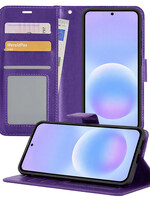 BTH BTH Samsung Galaxy A57 Hoesje Bookcase - Paars