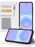 BTH BTH Samsung Galaxy A57 Hoesje Bookcase - Wit