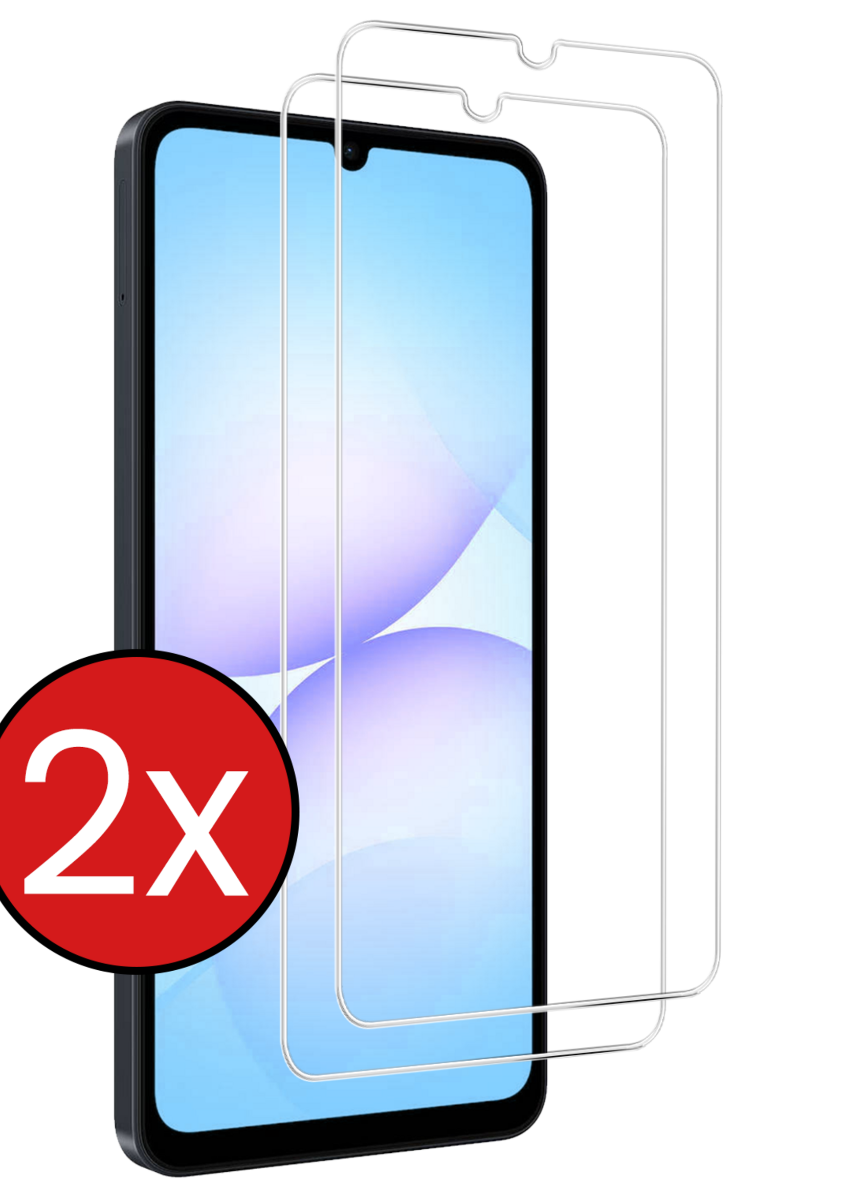 BTH BTH Samsung Galaxy A07 4G Screenprotector Glas - 2 PACK