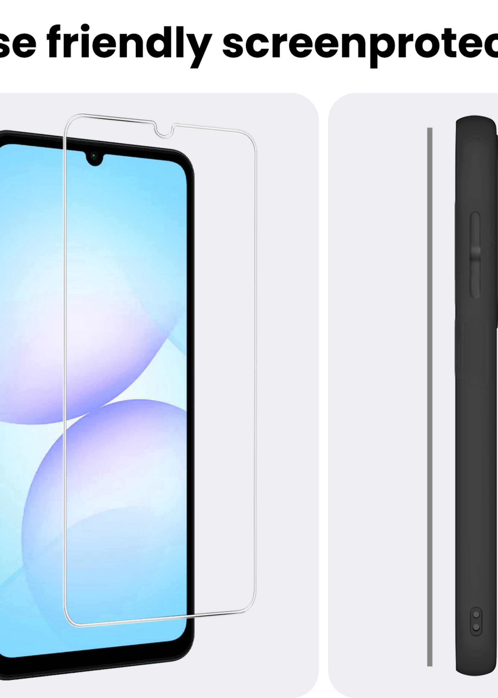 BTH BTH Samsung Galaxy A07 4G Screenprotector Glas - 2 PACK