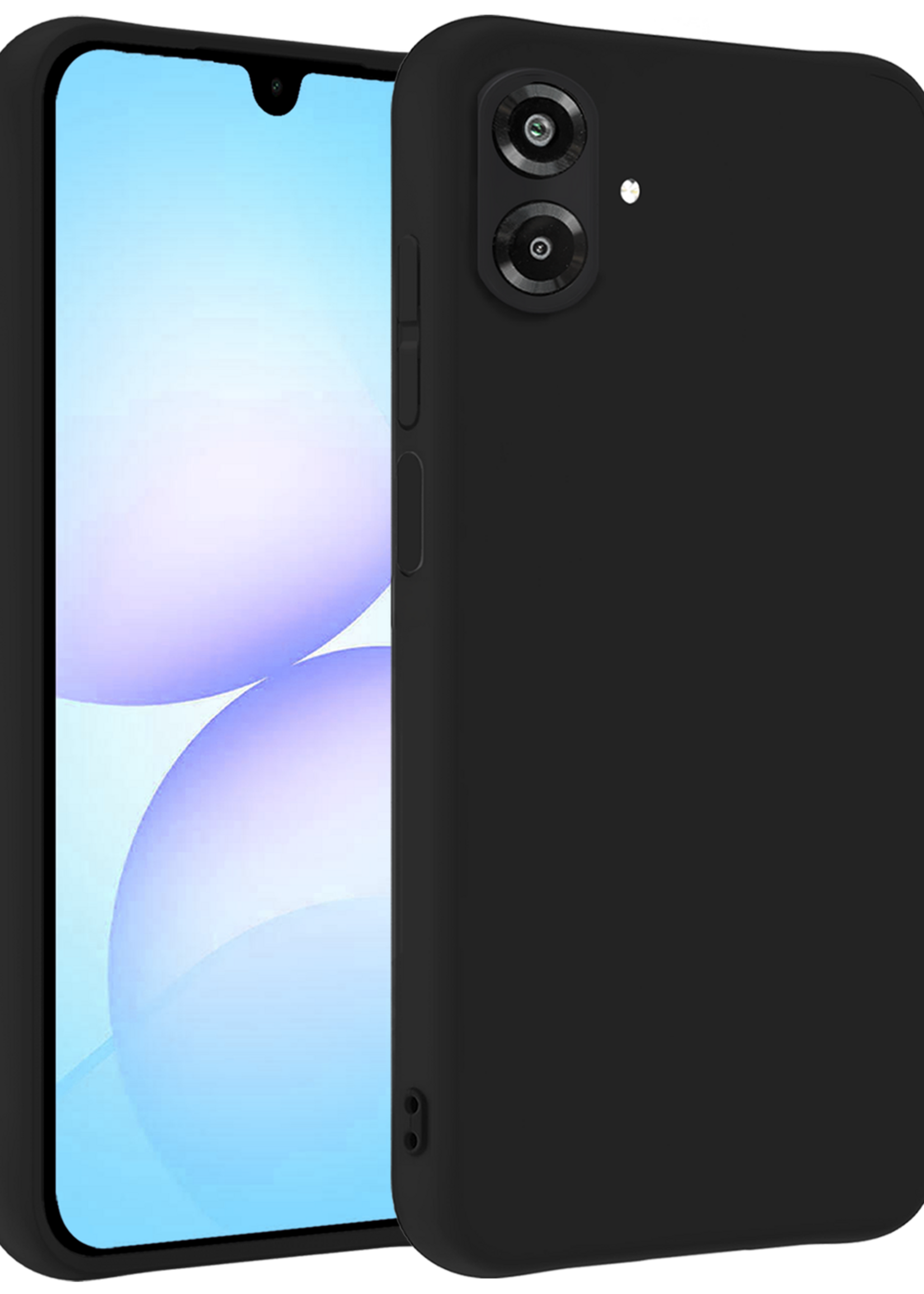 BTH BTH Samsung Galaxy A07 4G Hoesje Siliconen - Zwart