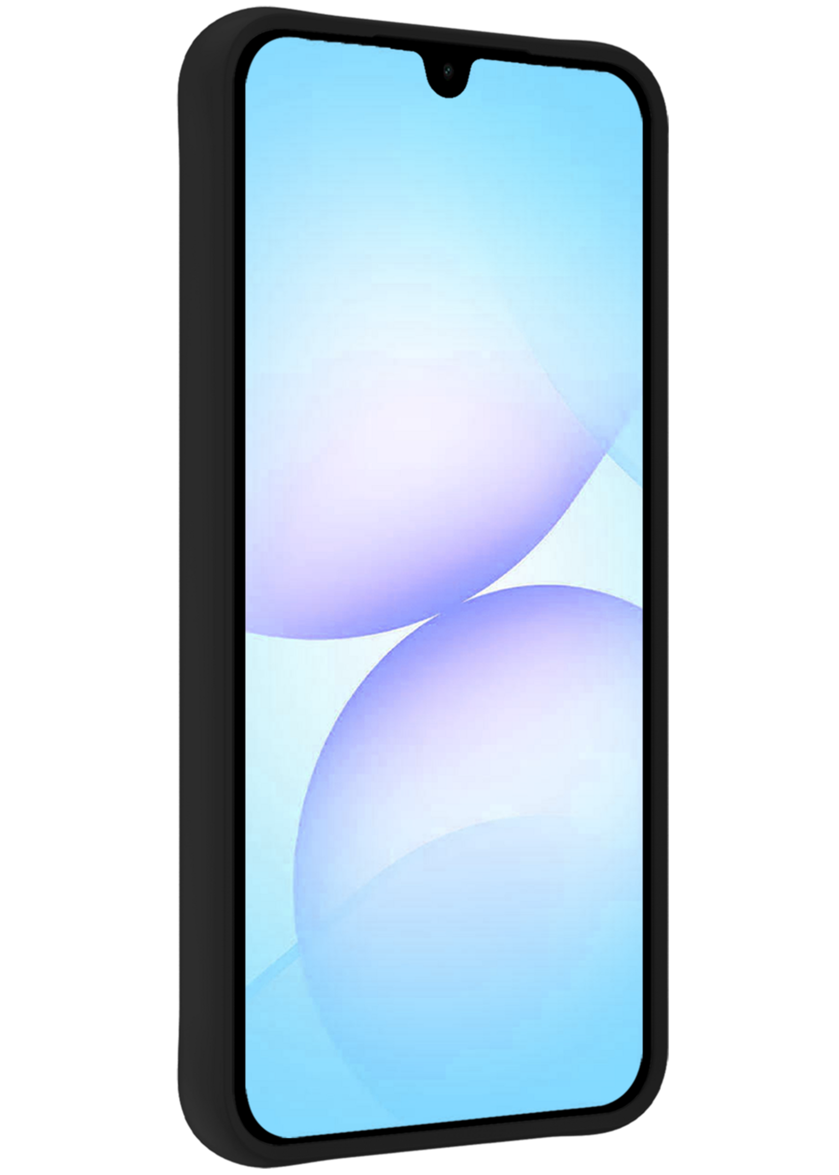 BTH BTH Samsung Galaxy A07 4G Hoesje Siliconen - Zwart