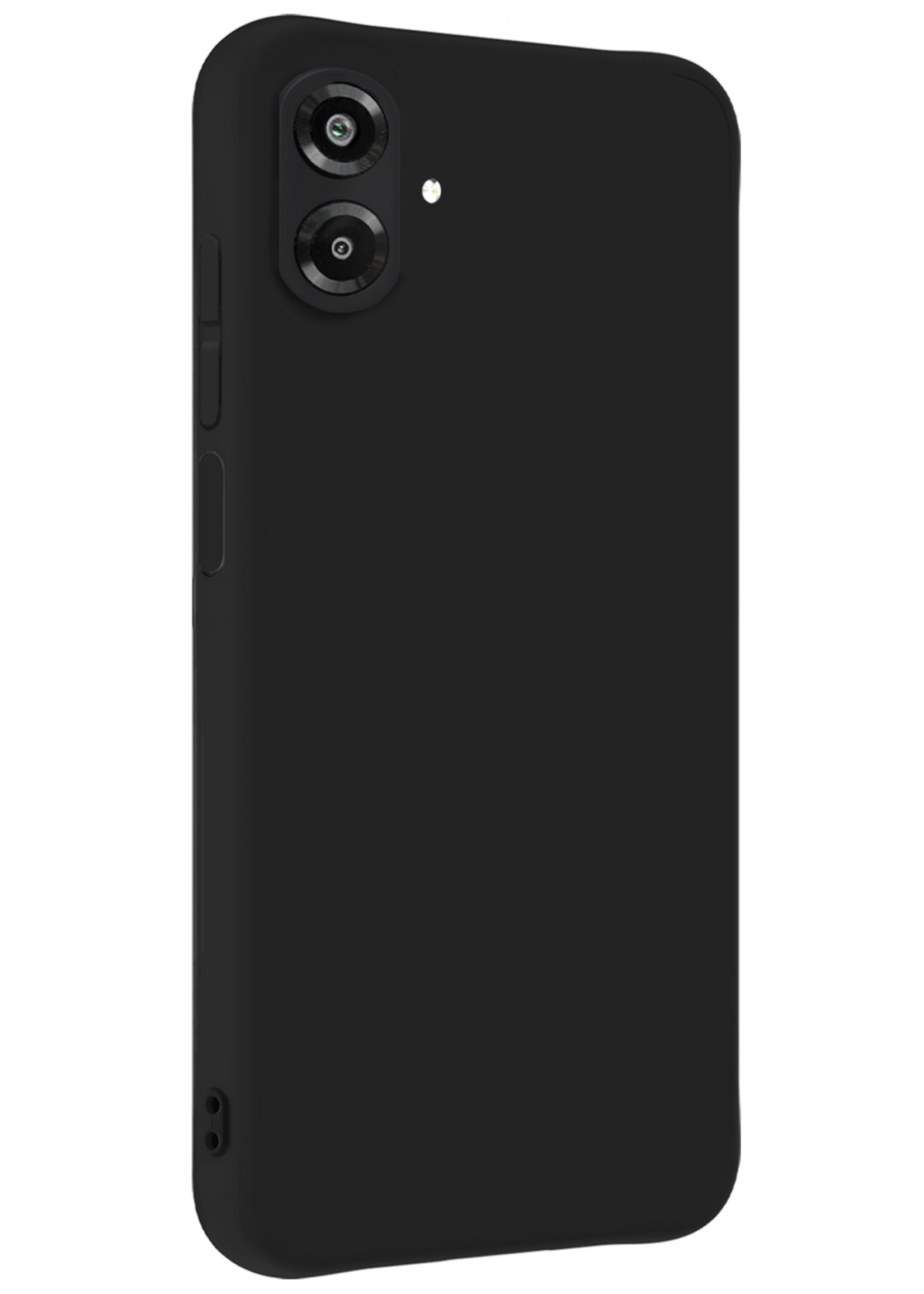 BTH BTH Samsung Galaxy A07 4G Hoesje Siliconen - Zwart - 2 PACK