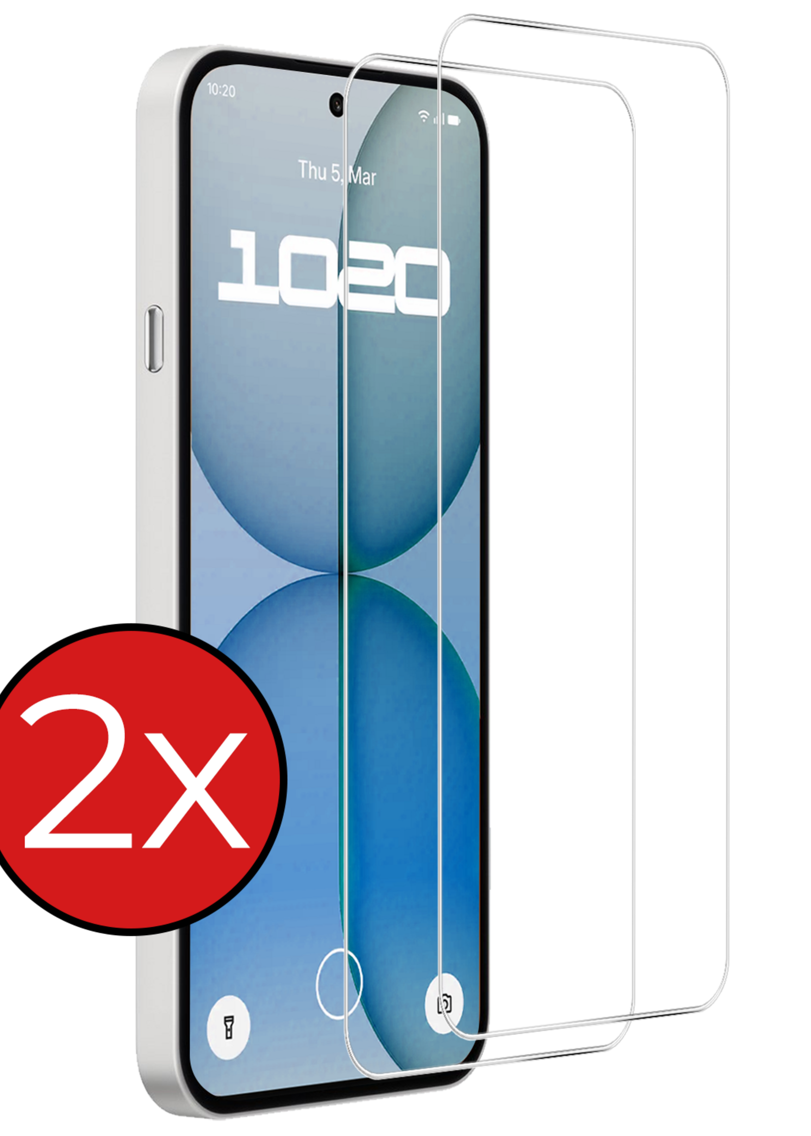 BTH BTH Nothing Phone (4a) Screenprotector Glas  - 2 PACK