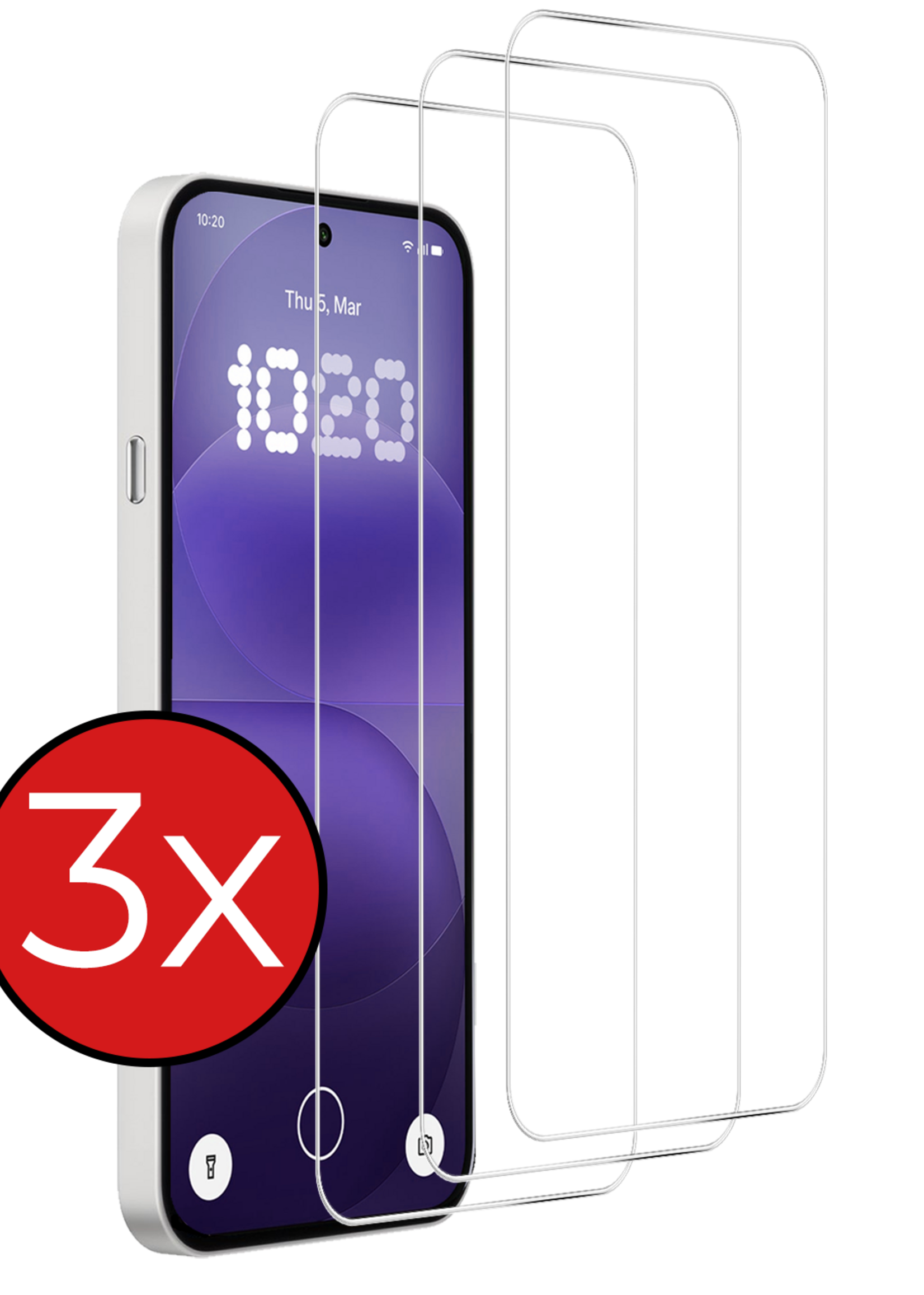 BTH BTH Nothing Phone (4a) Pro Screenprotector Glas  - 3 PACK
