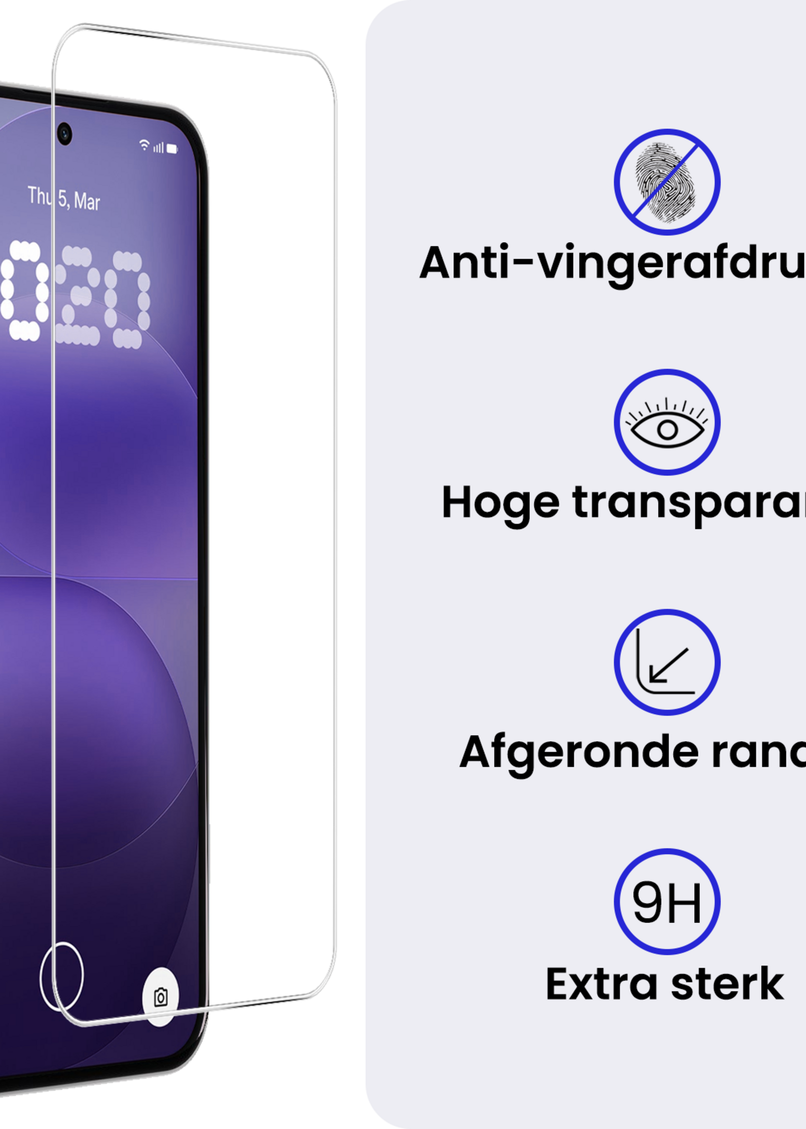 BTH BTH Nothing Phone (4a) Pro Screenprotector Glas  - 3 PACK