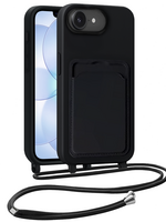 BTH BTH iPhone 17e Hoesje Pashouder met Koord - Zwart