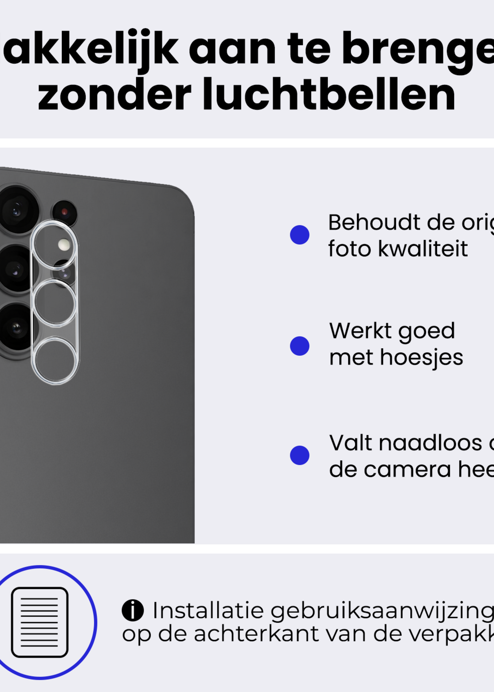 BTH BTH Samsung Galaxy S26 Ultra Camera Screenprotector - 2 PACK