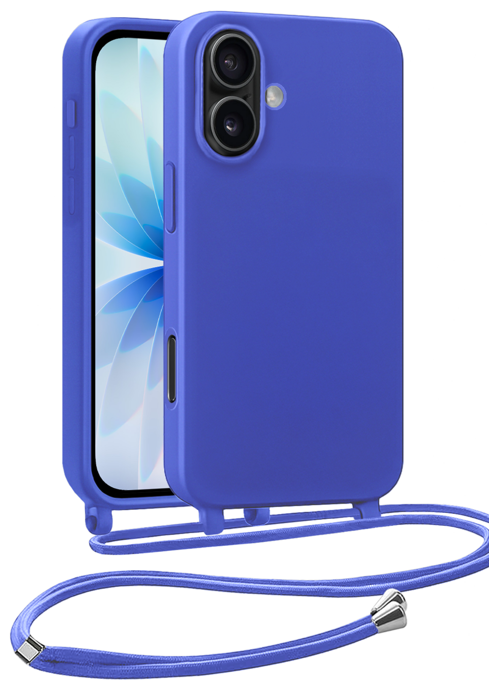 BTH BTH iPhone 17 Hoesje met Koord - Fel Blauw