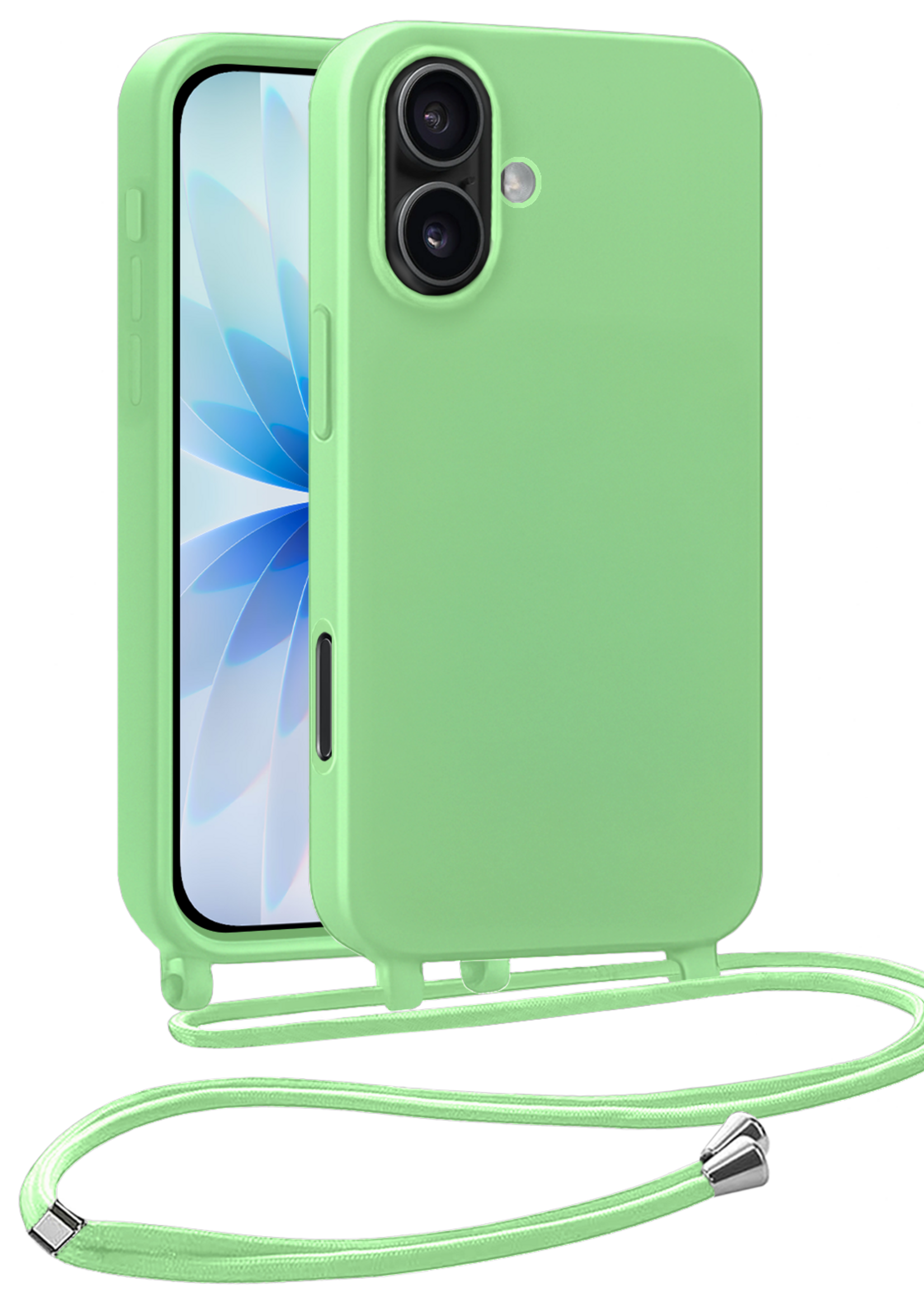 BTH BTH iPhone 17 Hoesje met Koord - Groen