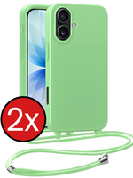 BTH BTH iPhone 17 Hoesje met Koord - Groen - 2 PACK