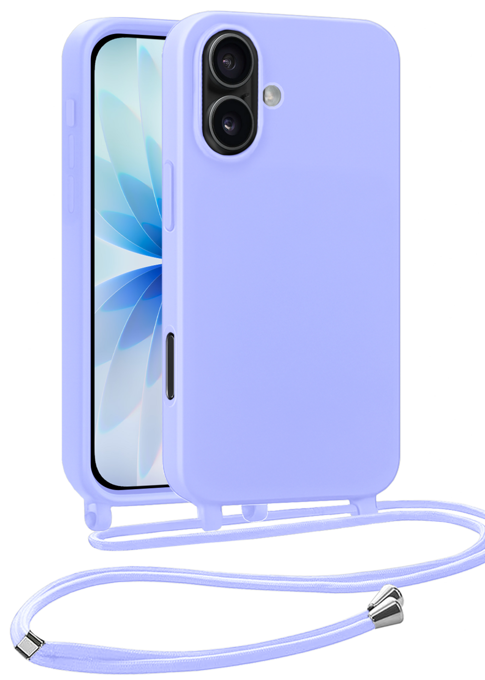 BTH BTH iPhone 17 Hoesje met Koord - Lila