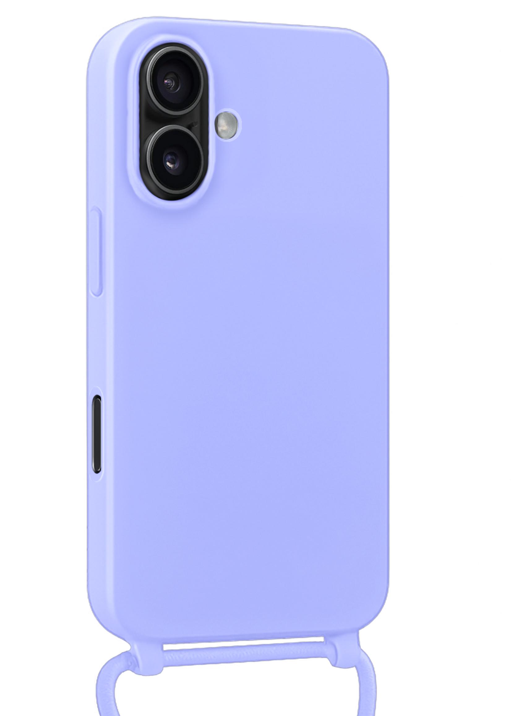 BTH BTH iPhone 17 Hoesje met Koord Met Screenprotector - Lila