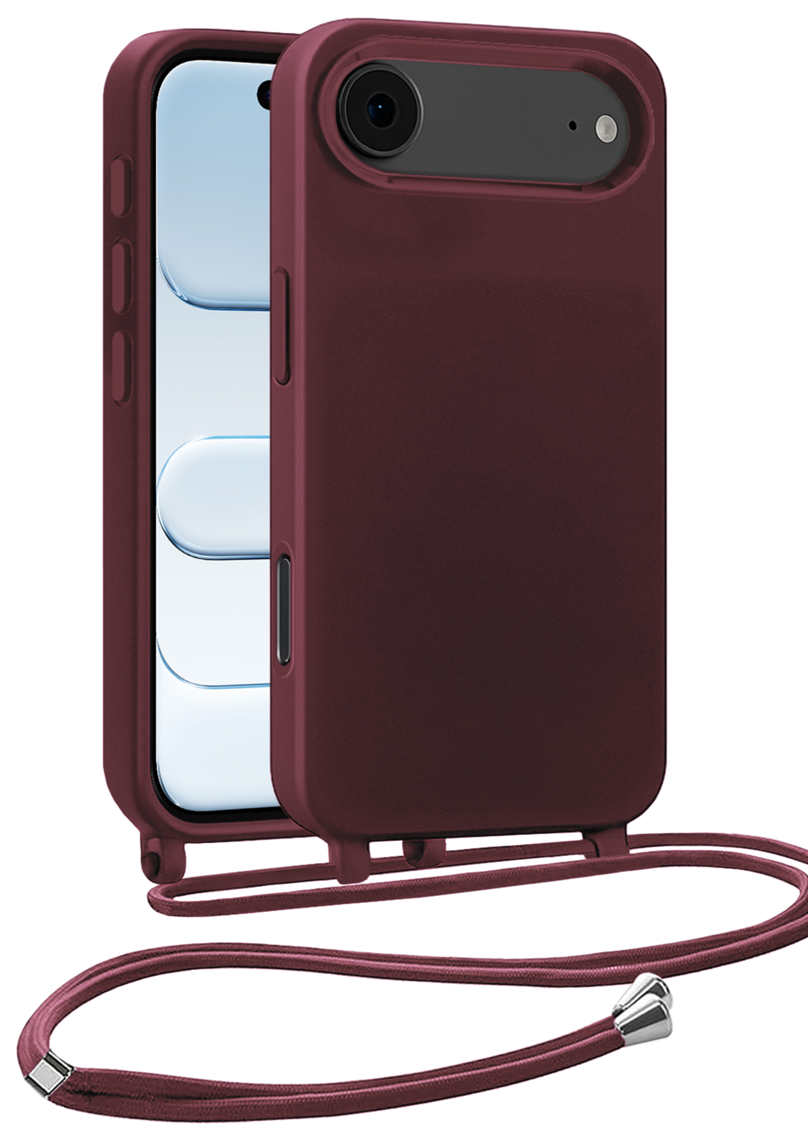 BTH BTH iPhone Air Hoesje met Koord - Aubergine